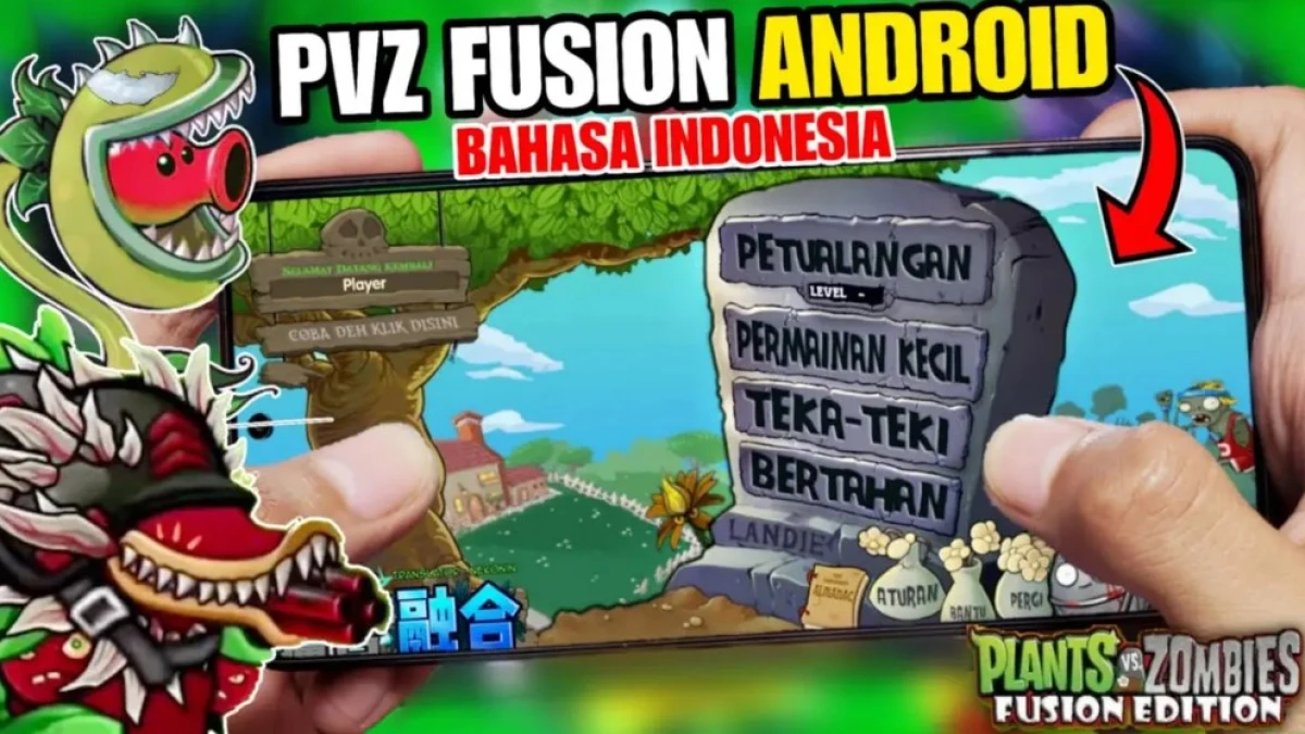 Download Plants vs Zombies Fusion 2.2.1 Versi Bahasa Indonesia untuk PC dan Android