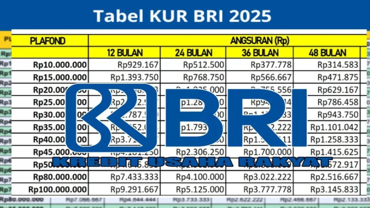 Cicilan KUR BRI 2025