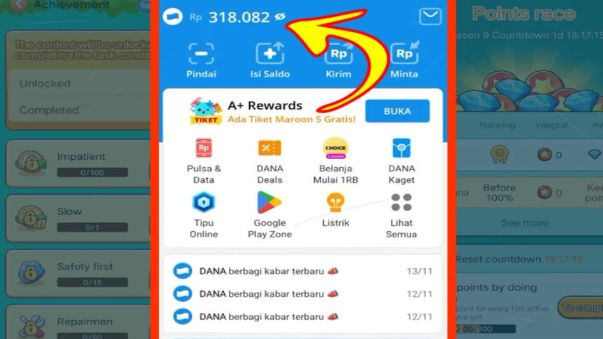 Game Penghasil Saldo DANA 250 Ribu Tanpa Modal Terbaru 2025