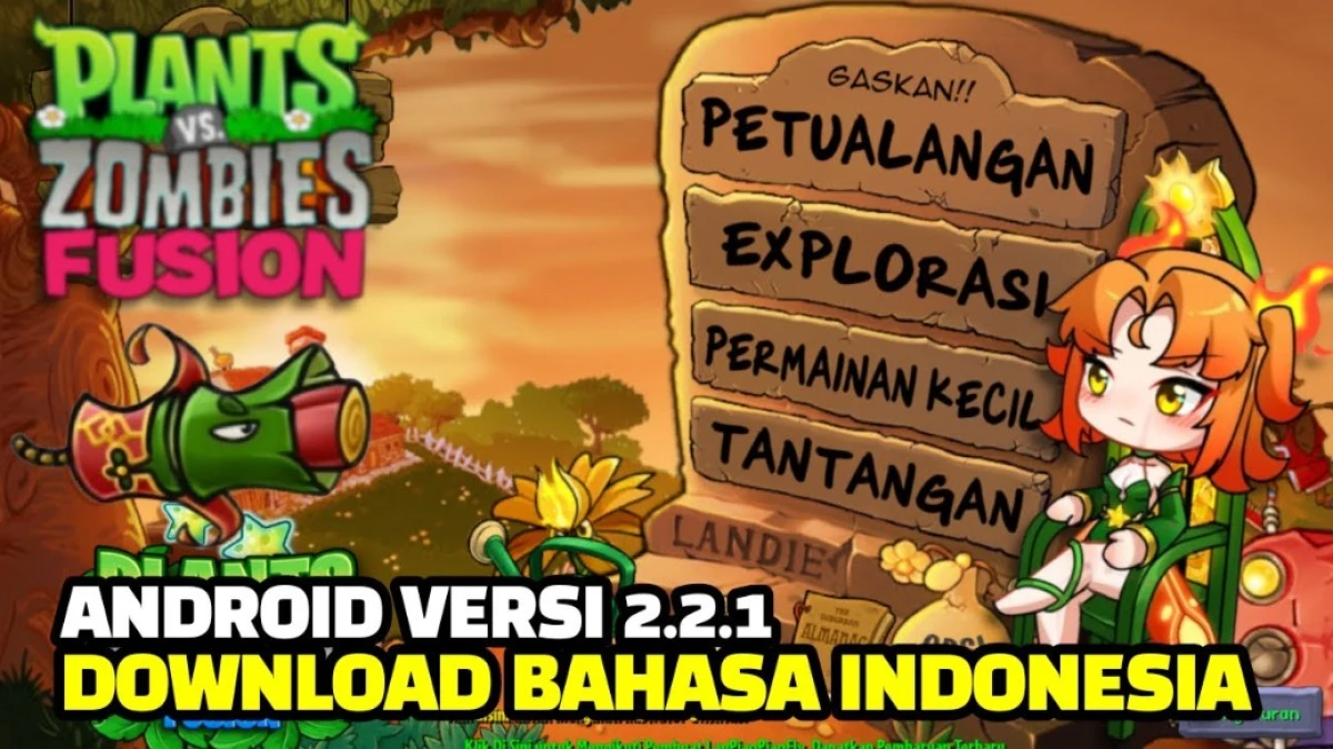 Akhirnya PVZ Fusion Android Bahasa Indonesia Versi 2.2.1 Terbaru Rilis