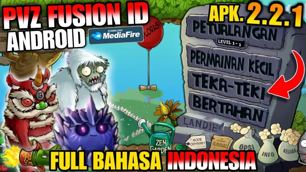 PVZ Fusion 2.2.1 Bahasa Indonesia untuk Android