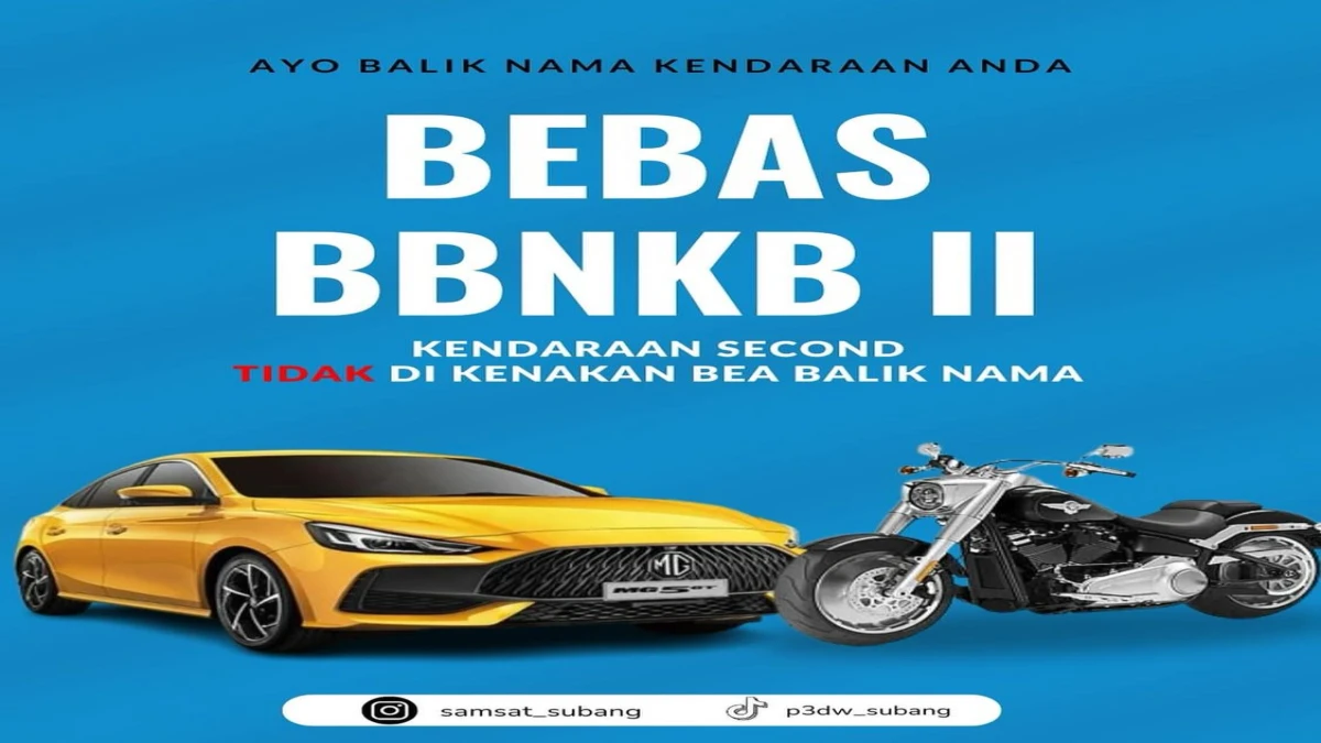 Bebas BBNKB II di Samsat Subang