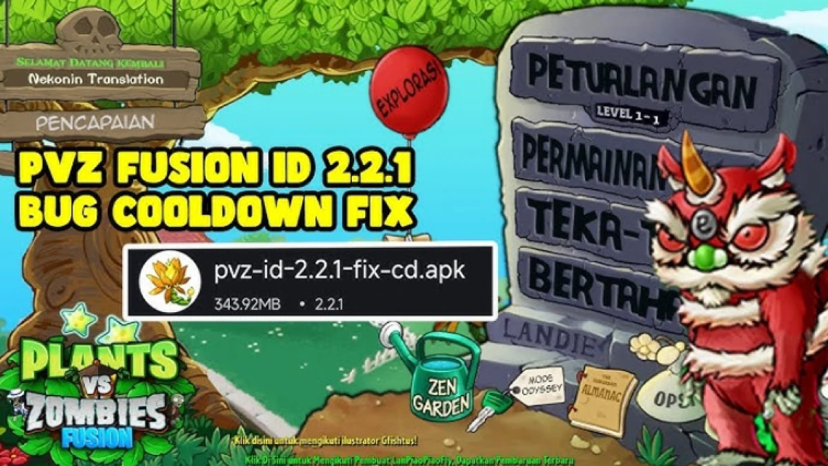 Download PVZ Fusion 2.2.1 Bahasa Indonesia