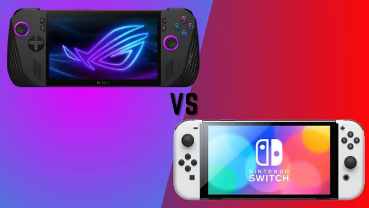 Perbandingan ASUS ROG Ally X dan Nintendo Switch OLED