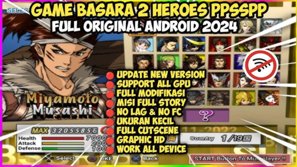 Game Sengoku Basara 2 Heroes PPSSPP Grafik HD di Android Offline Terbaru 2025