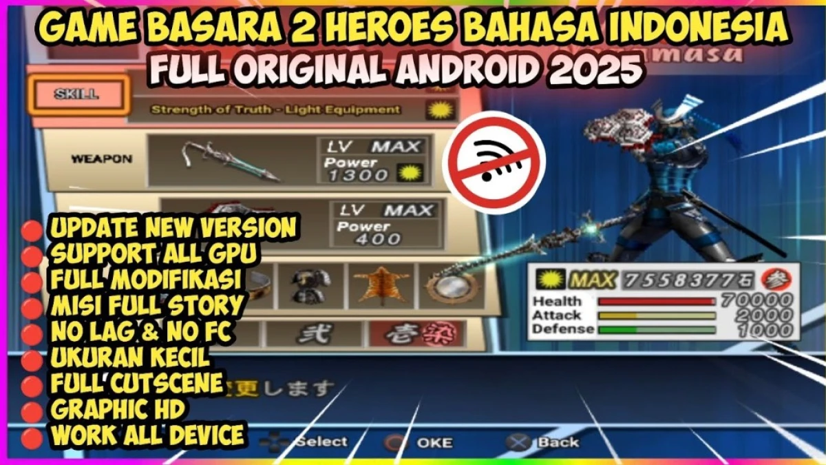 Link Download Game Basara 2 Heroes Bahasa Indonesia PS2 Full Offline Ukuran Kecil di Android Terbaru 2025