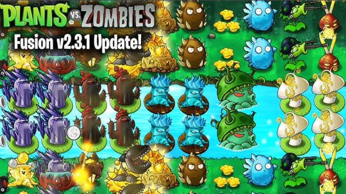 Formasi Terkuat di PVZ Fusion Versi 2.3.1, Zombie Terhempas Gak Balik lagi!