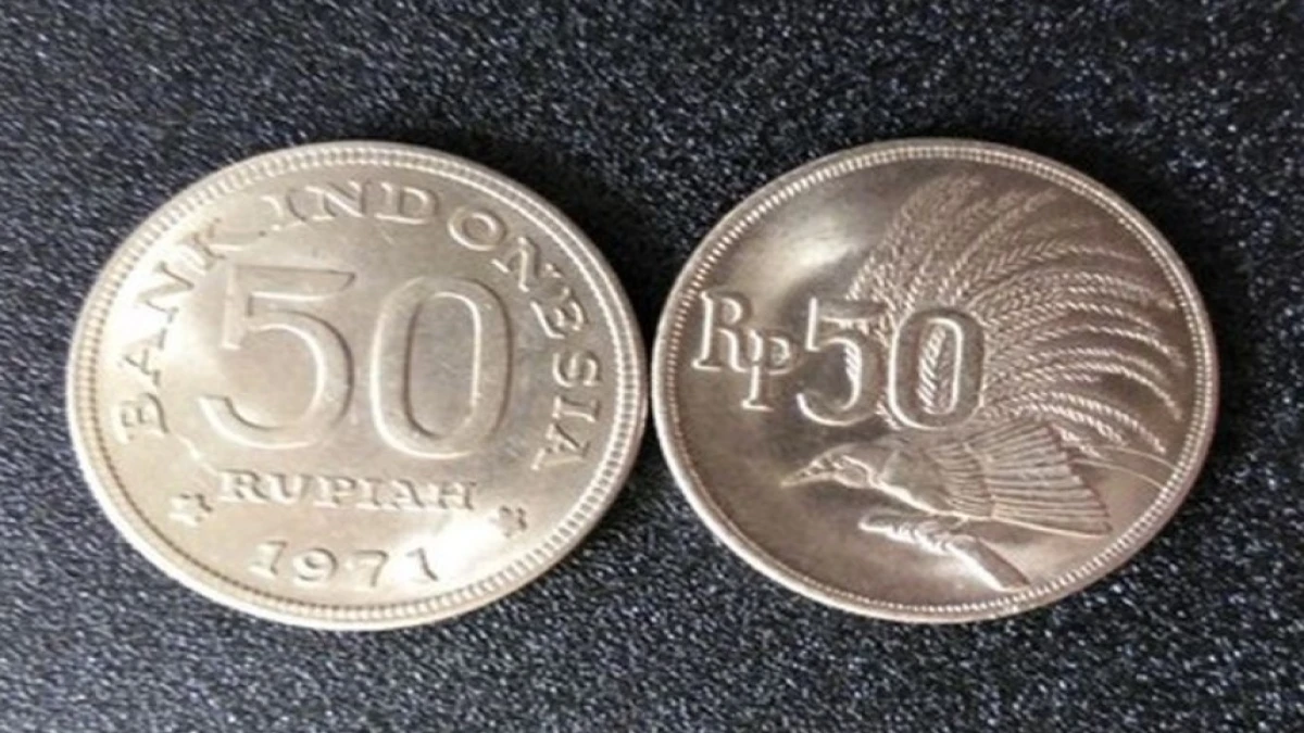 Cara Jual Uang Koin 50 Rupiah Tahun 1971