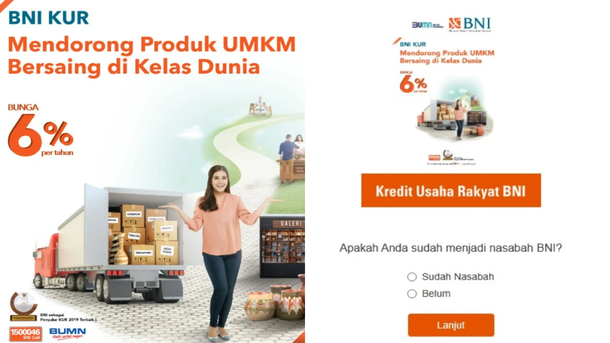 Jenis Pinjaman KUR BNI 2025, Cek Syarat dan Cara Pengajuannya