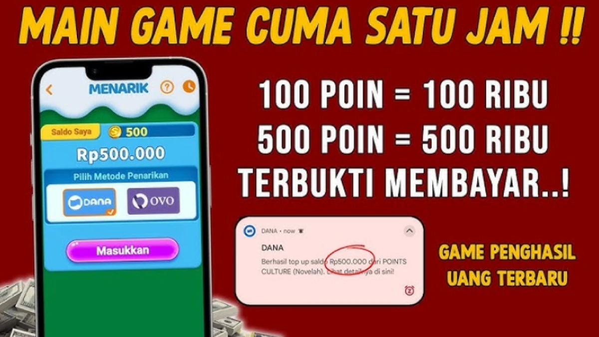 Game Penghasil Saldo DANA Rp500 Ribu Terbaru 2025