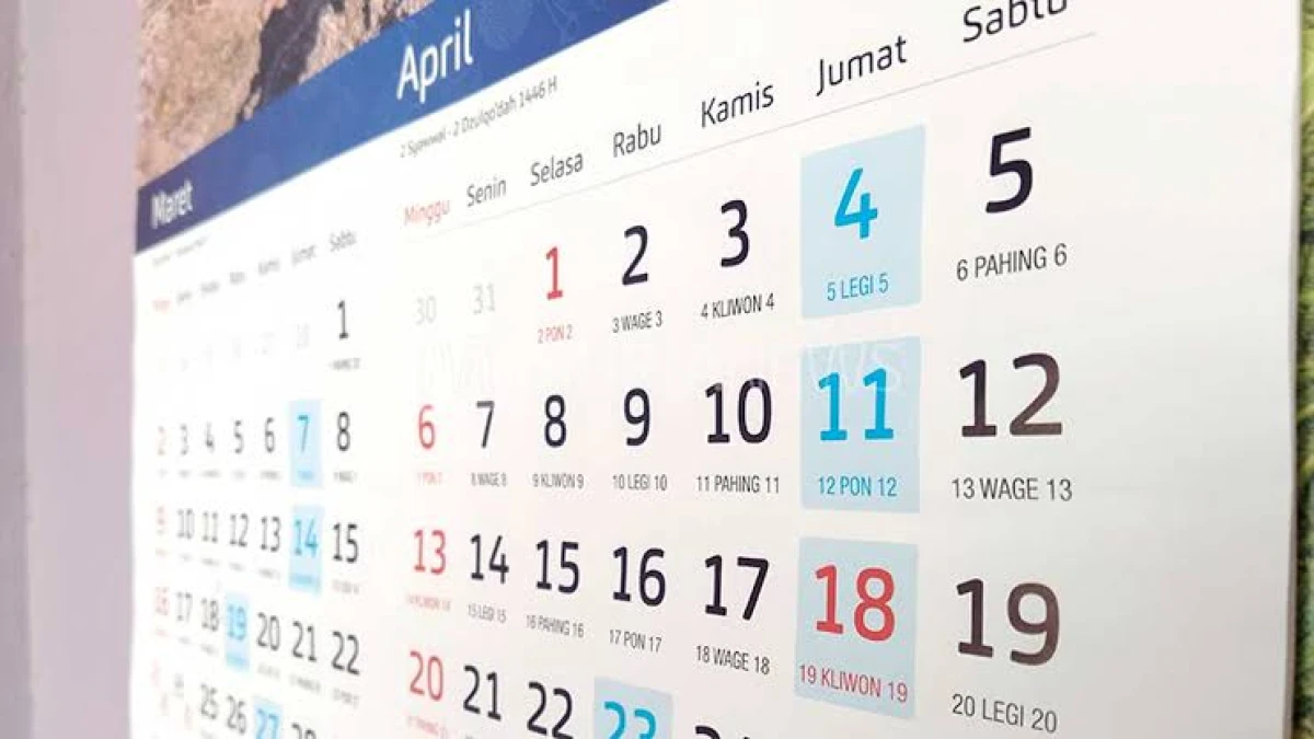 Kalender long weekend April 2025 (Murianews/Cholis Anwar)