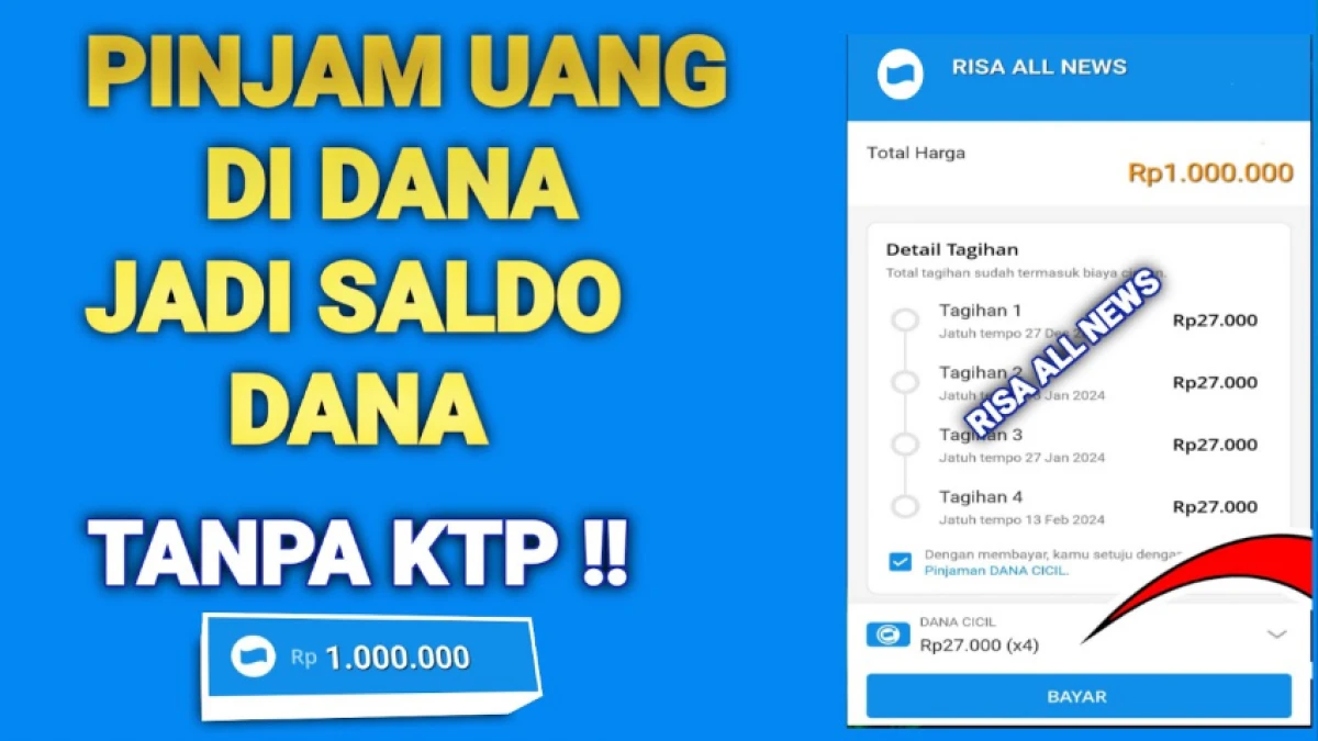 Cara Pinjam Saldo DANA Tanpa KTP