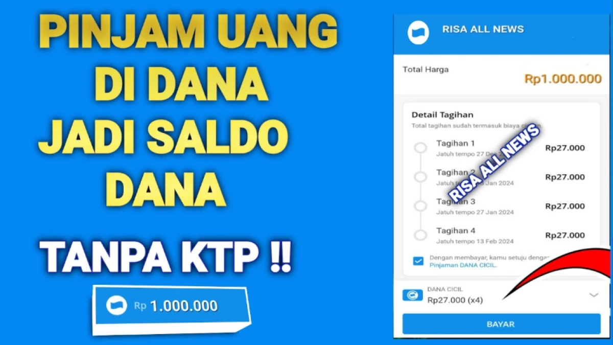 Cara Mudah Pinjam Saldo DANA Tanpa KTP