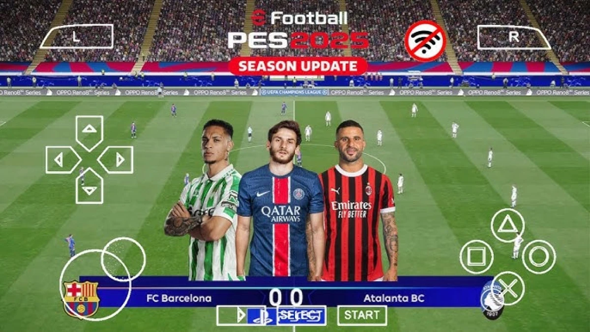 Main PES 2025 PPSSPP ISO Gratis! Grafis PS5, Pemain Terbaru, dan Bisa Multiplayer!