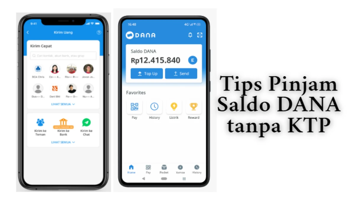 Tips Pinjam Saldo DANA tanpa KTP, Begini Cara Aman dan Legalnya!