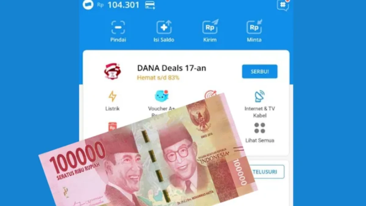 Cara Pinjam Saldo DANA 100 Ribu 5 Menit Langsung Cair