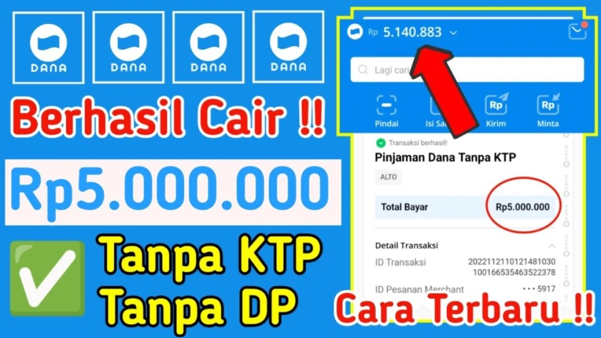 Cara Termudah Pinjam Saldo DANA Tanpa KTP, Cepat dan Mudah!
