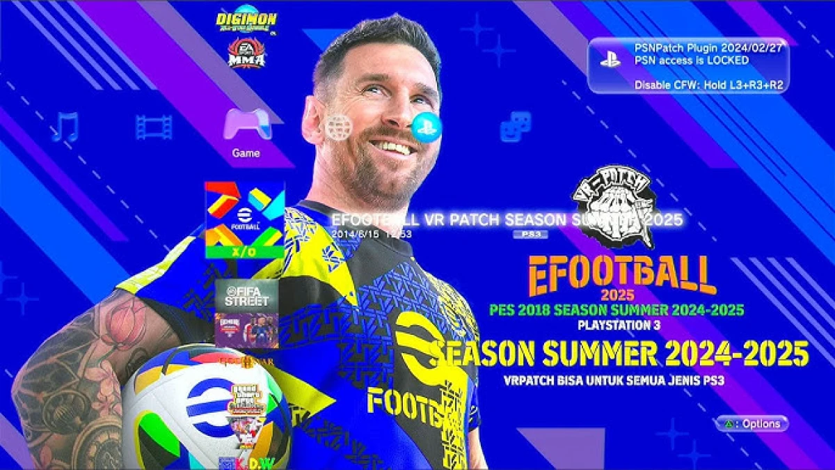 Download Gratis! Gembox Patch eFootball 2024/2025 PS3