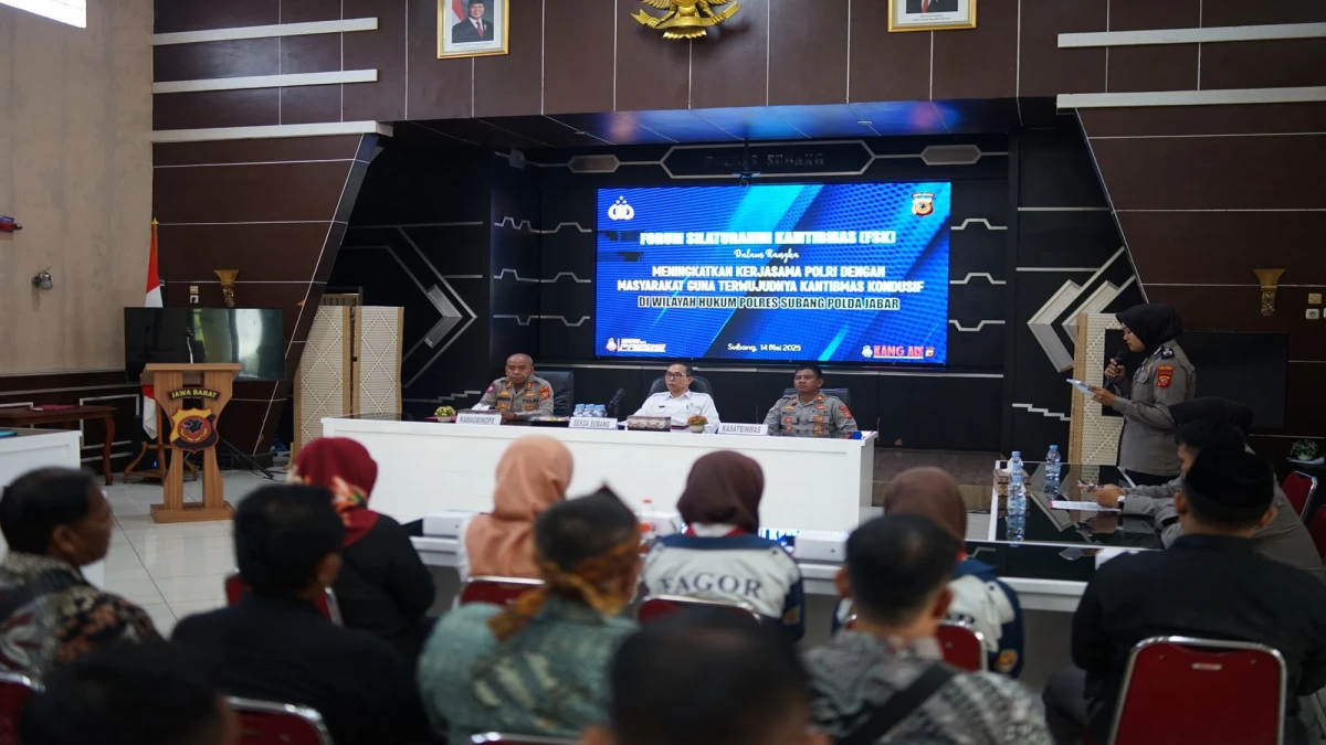 Sekda Subang Hadiri Forum Silaturahmi Kamtibmas, Dorong Sinergi Jaga Keamanan Daerah