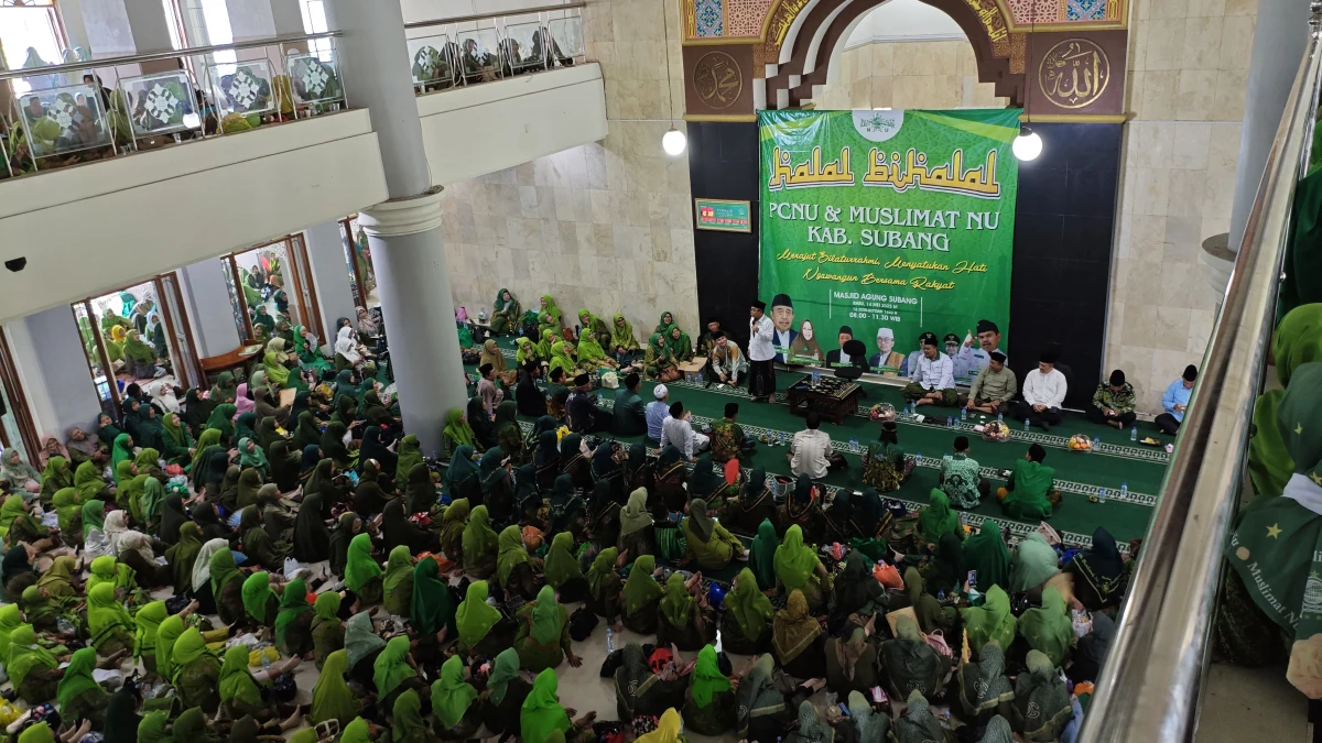13 Ribu Jamaah Meriahkan Halal Bihalal PCNU dan Muslimat NU Kabupaten Subang