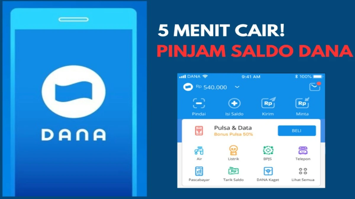 Tanpa KTP! Begini Cara Pinjam Saldo DANA 100 Ribu Langsung Cair ke Akun DANA Anti Ribet