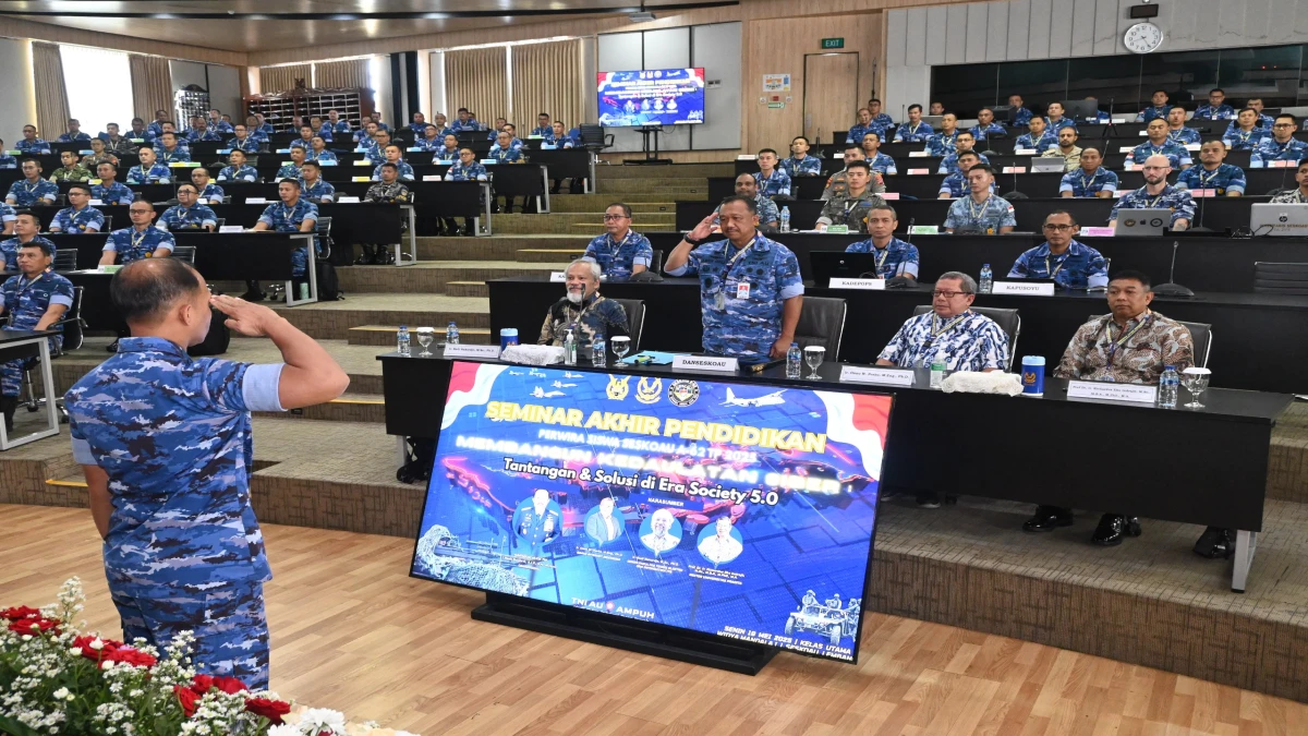 Pasis Seskoau A-62 Gelar Seminar Akhir Pendidikan, Bahas Kedaulatan Siber di Era Society 5.0