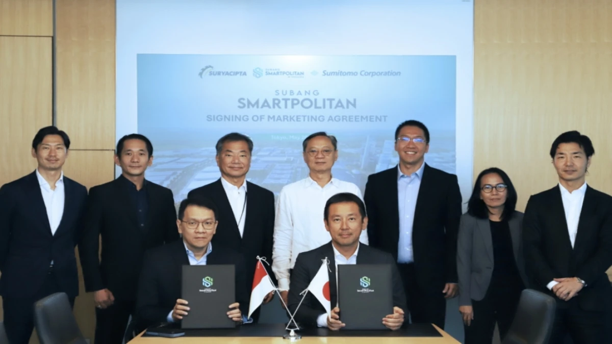 Perkuat Posisi di Pasar Jepang, Suryacipta Teken Marketing Agreement dengan Sumitomo untuk Subang Smartpolitan
