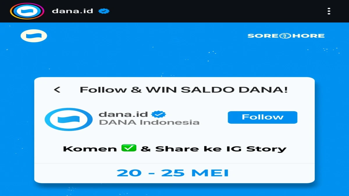 Saldo DANA Gratis Tanpa Ribet! Gak Pake Aplikasi, Gak Pake Link, Cuma Modal Komentar dan IG Story