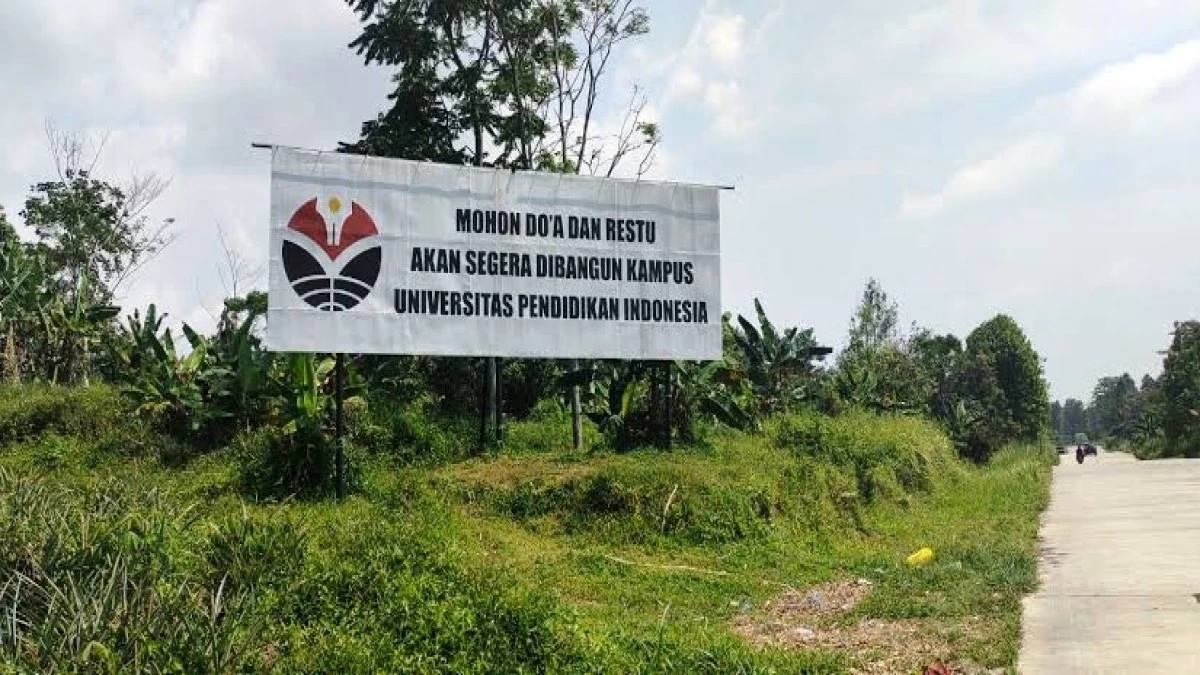 Masih Jadi Tanda Tanya, Pembangunan Kampus UPI Jalancagak Subang Hanya Sebatas Plang