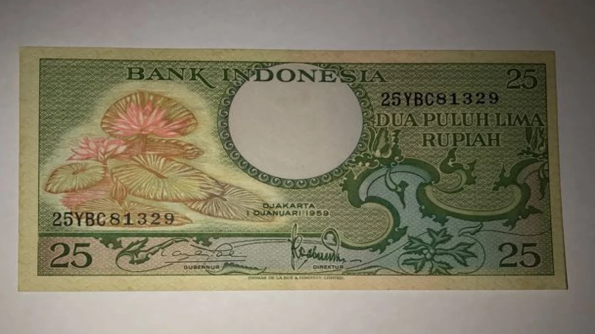 Nilai Jual Uang 25 Rupiah Tahun 1959: Harta Sejarah yang paling Dicari Kolektor