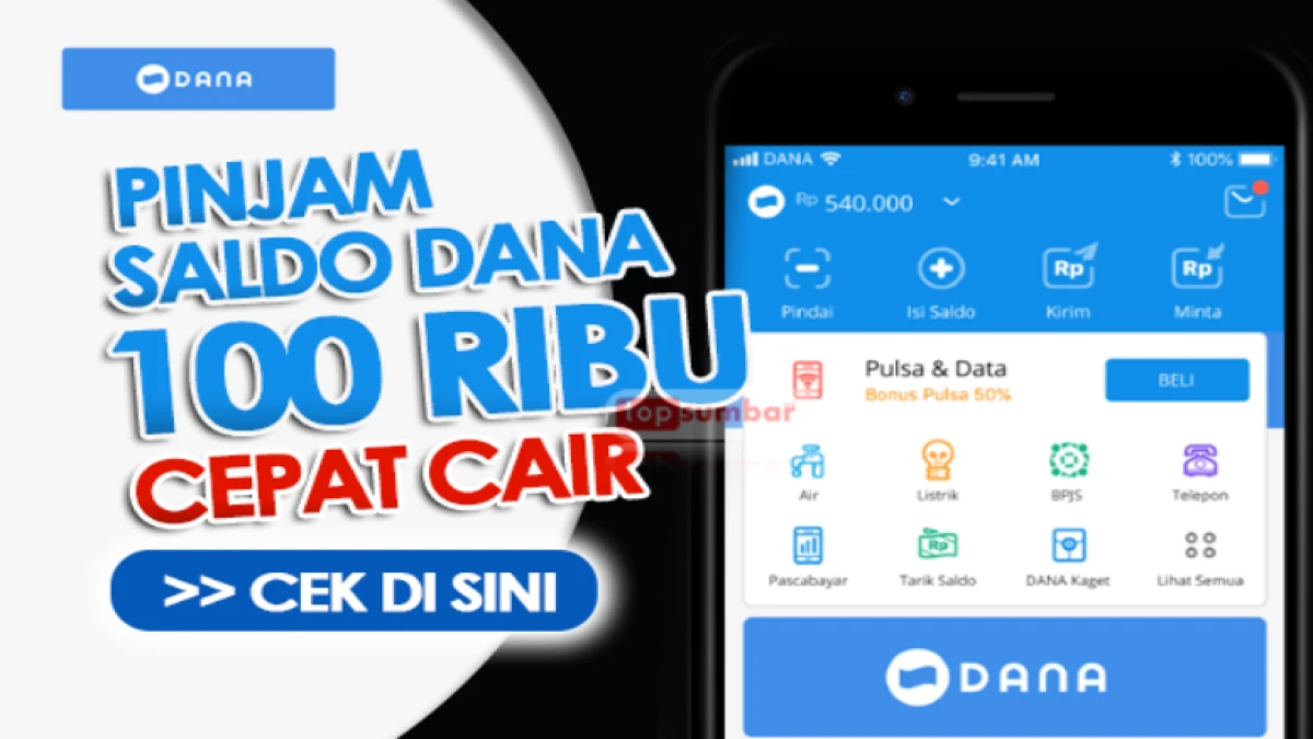 Pinjam Uang Rp100.000 di Aplikasi DANA Tanpa KTP, Ini Caranya!