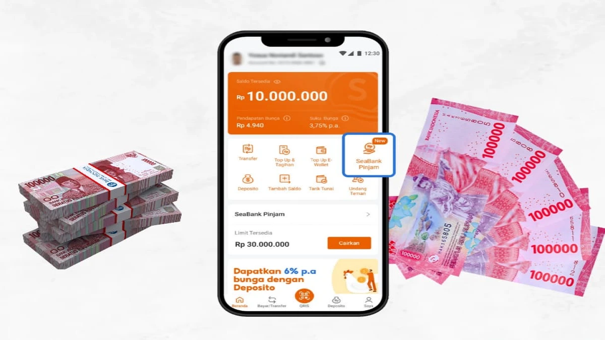 Butuh Dana Cepat? Ini Cara Pinjam di SeaBank, Limit Sampai Rp30 Juta!