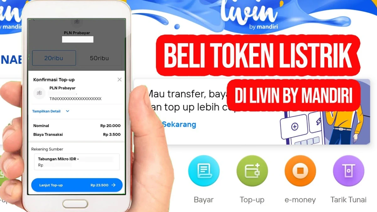 Cara Beli Token Listrik di Livin by Mandiri Supaya Mendapatkan Diskon