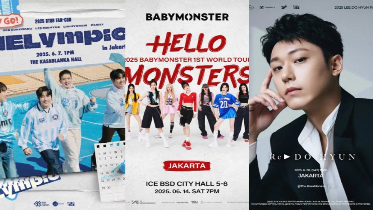 Daftar Konser dan Fanmeeting Artis Kpop Juni 2025, Ada BABYMONSTER hingga Lee Do Hyun