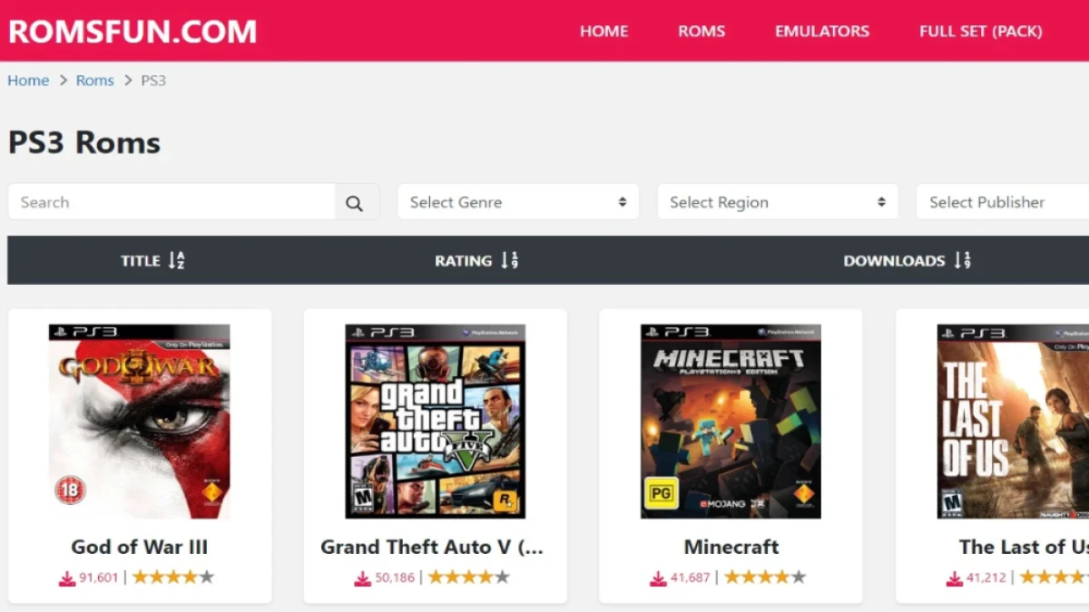 Situs Download Game ROM PS3 ISO Terpercaya, Mainkan Beragam Permainan Seru