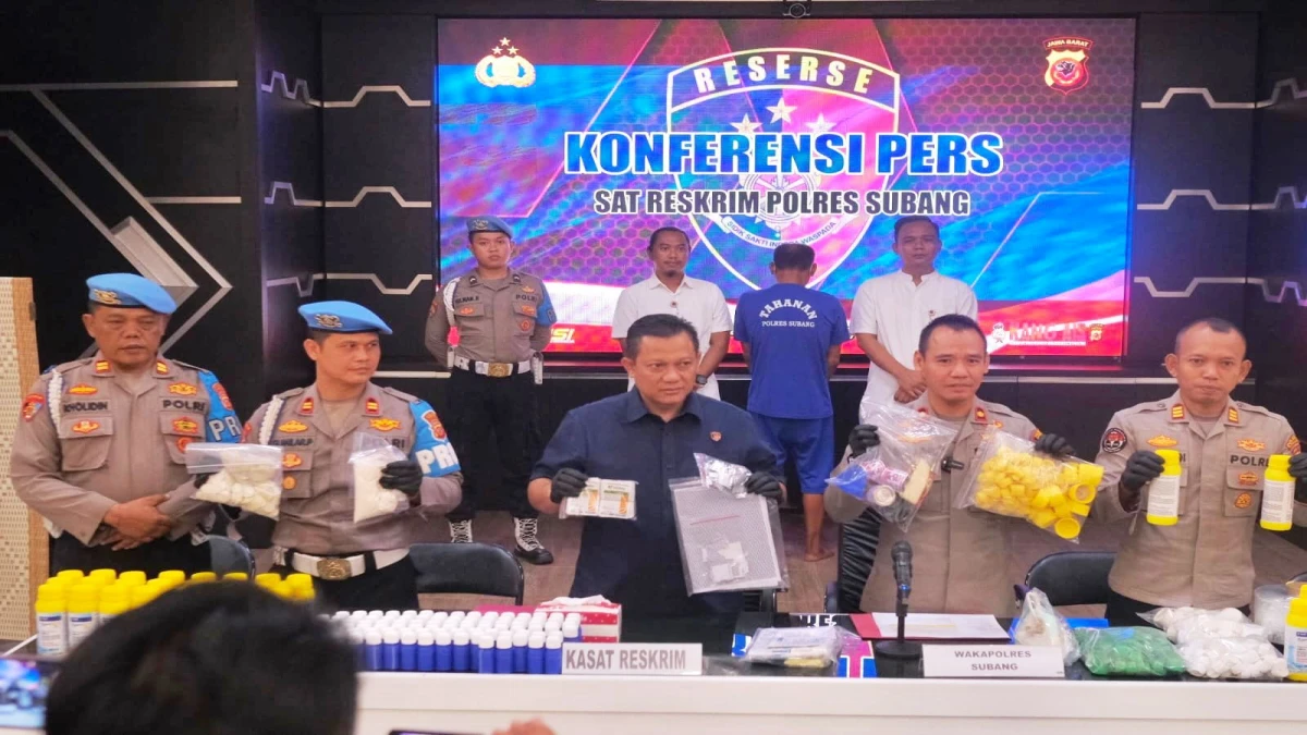Polisi Bongkar Praktik Produksi Pestisida Palsu di Subang