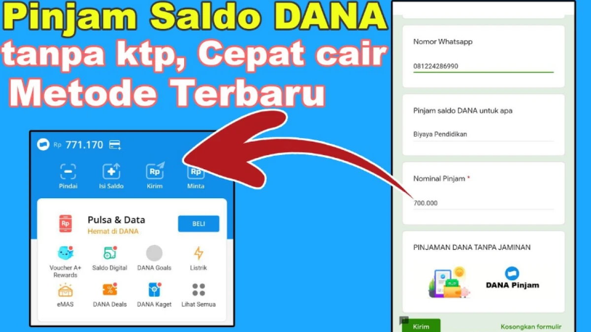 Cara Termudah Pinjam Saldo DANA Darurat di Aplikasi DANA Tanpa KTP