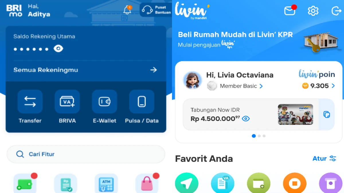 Cara Login BRImo dan Livin by Mandiri di HP Baru