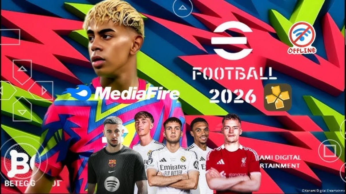 Link Download eFootball 2026 PSP V1 Full Version Big Update Grafik & Transfer Terbaru!