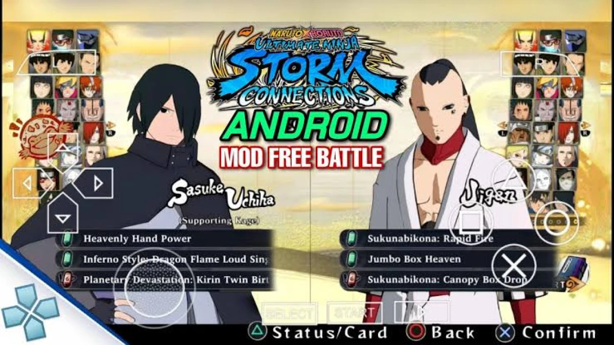 Link Download Naruto x Boruto Ultimate Ninja Storm PSP ISO MOD Full Character