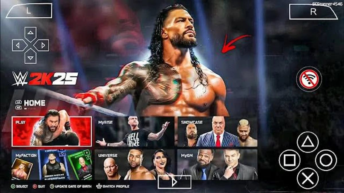 WWE 2K25 PPSSPP ISO Full Mod Update 2025 – Support PPSSPP Emulator Android