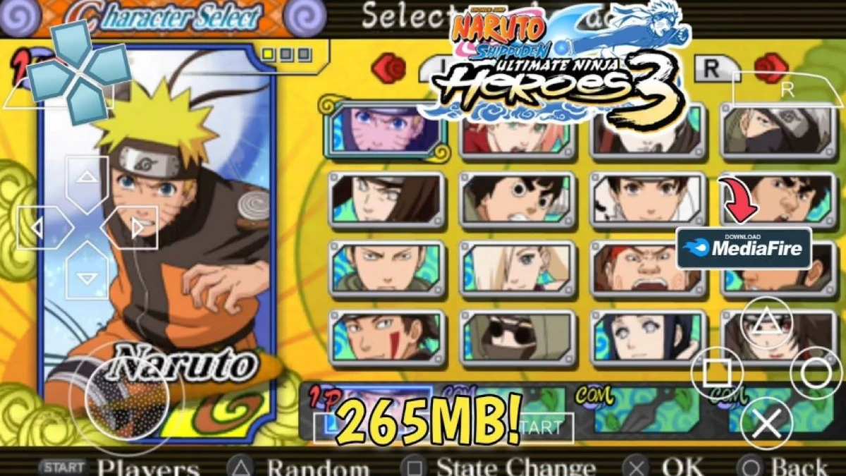 Cara Download Game PPSSPP Naruto Shippuden: Ultimate Ninja Heroes 3 di Android