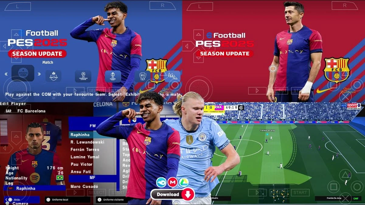 Link Download PES 2025 APK + OBB Terbaru (Full Update + Gratis)
