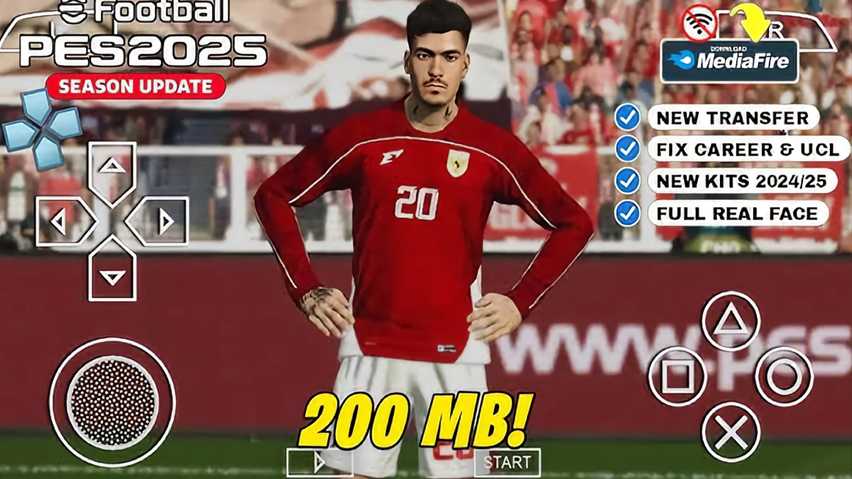 Cara Setting Mod PES 2025 Liga Indonesia di PPSSPP Android & PC