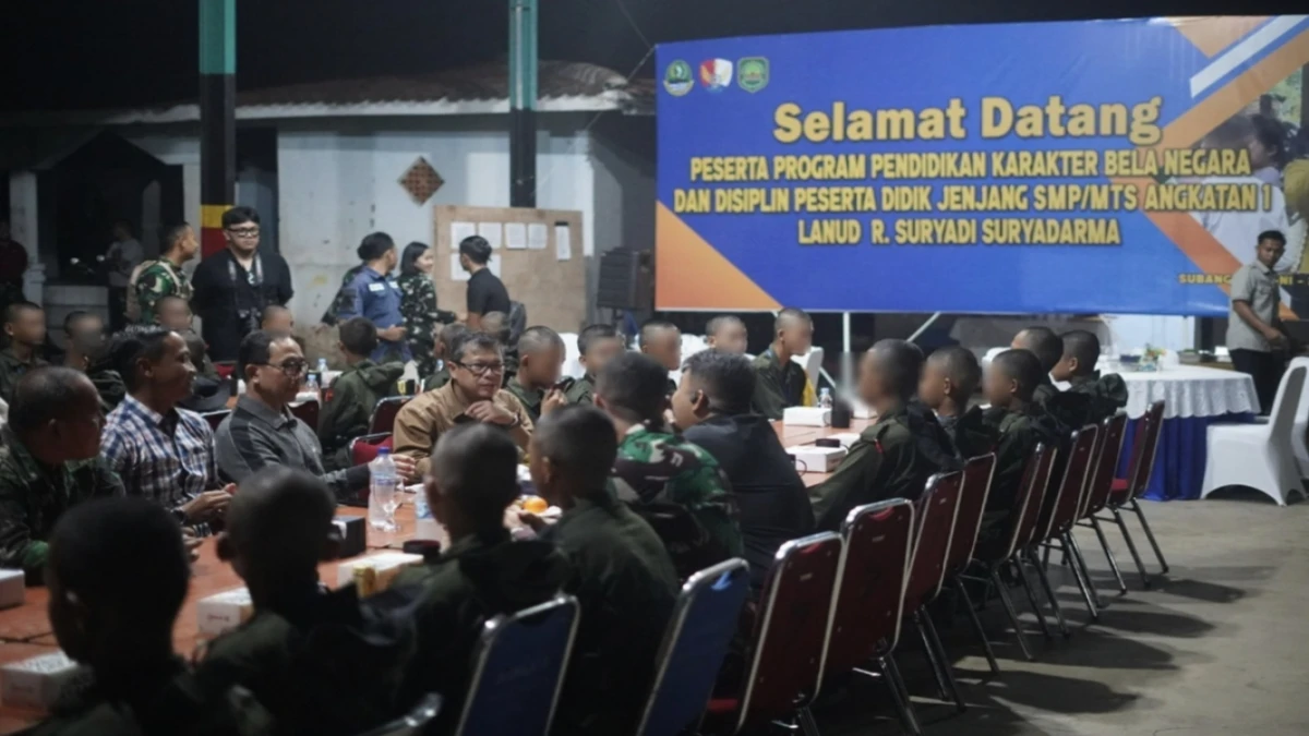 Tepati Janji, Bupati Subang Reynaldy Makan Malam Bareng Peserta Didik Pendidikan Karakter