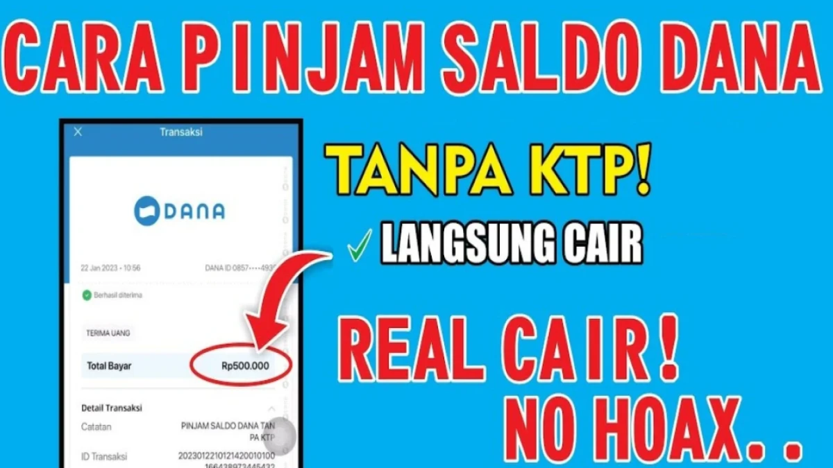 Pinjaman Saldo DANA Rp500.000 Langsung Cair: Solusi Cepat Saat Butuh Dana Mendesak