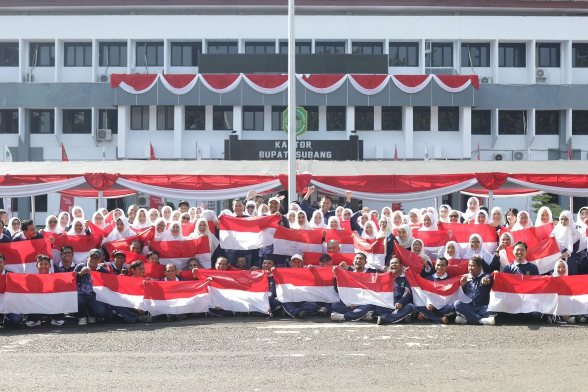 Pj. Bupati Subang Buka Perayaan HUT ke-79 Kemerdekaan RI di Lingkup Setda Kabupaten Subang