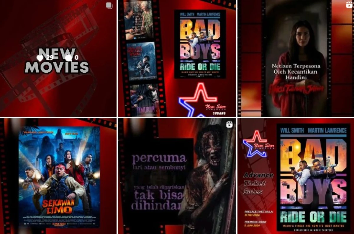 Ada Film Baru! Berikut Jadwal Bioskop NSC Subang Rabu, 5 Juni 2024
