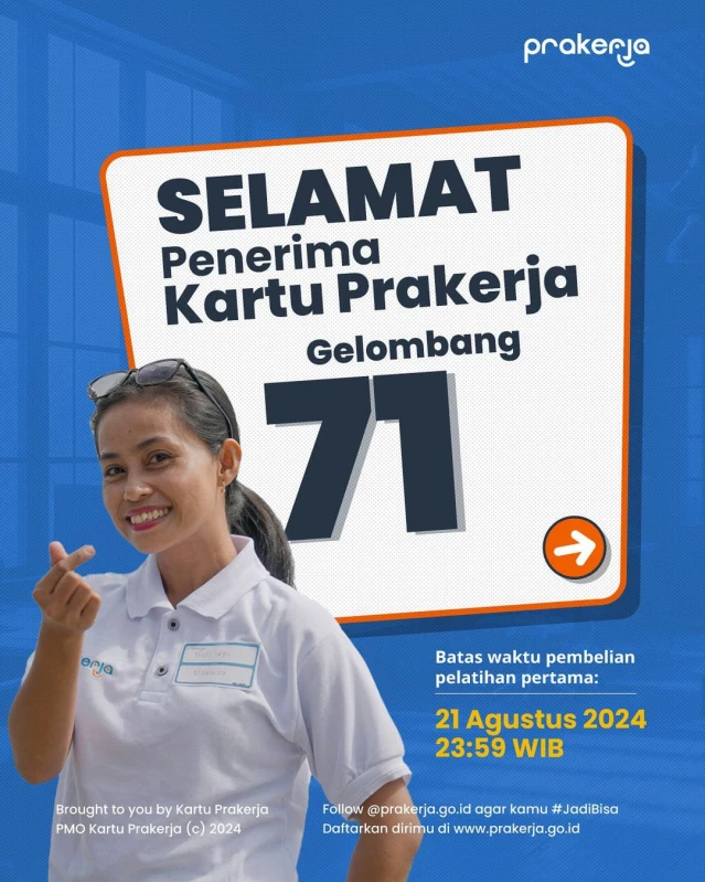 Kartu Prakerja Gelombang 71