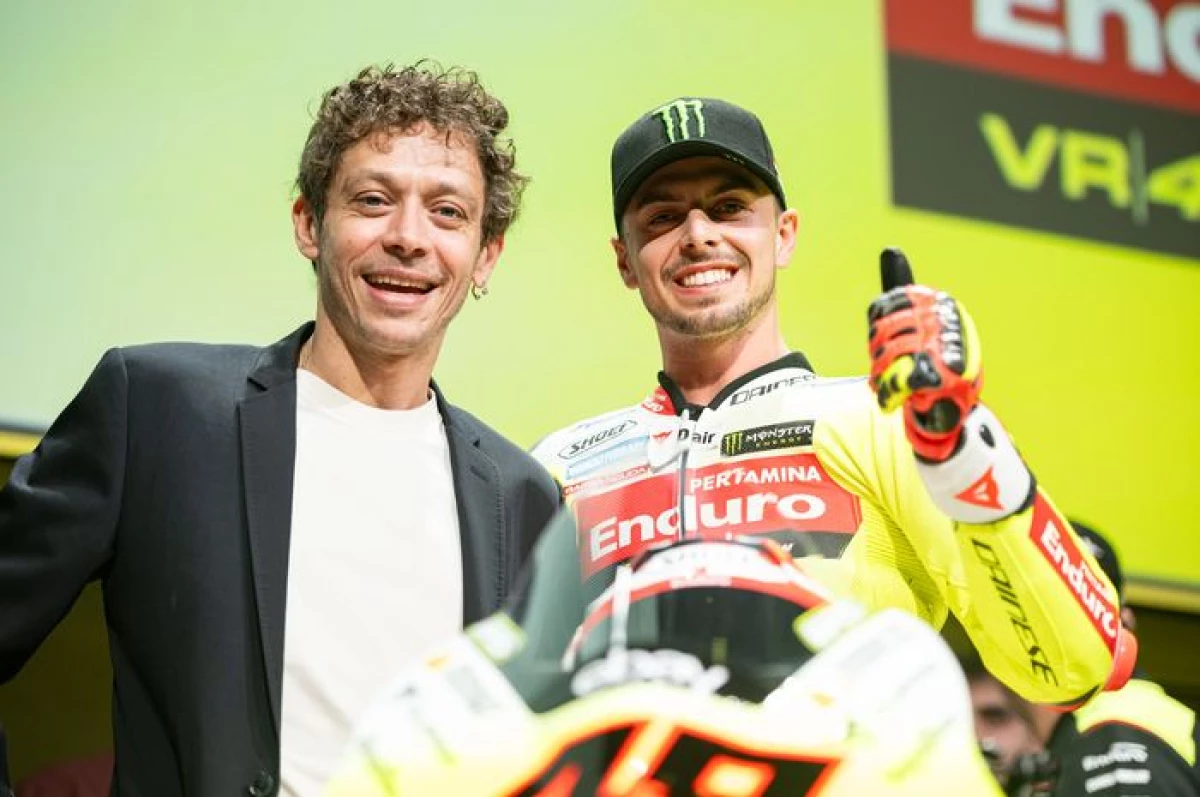 Pembalap Pertamina Enduro VR46 Racing Team, Fabio Di Giannantonio perpanjang kontrak dengan Valentino Rossi Sumber (VR46 RACING TEAM)